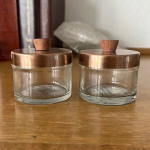 Hearth & Hand Glass Metal + Wood Condiment Set